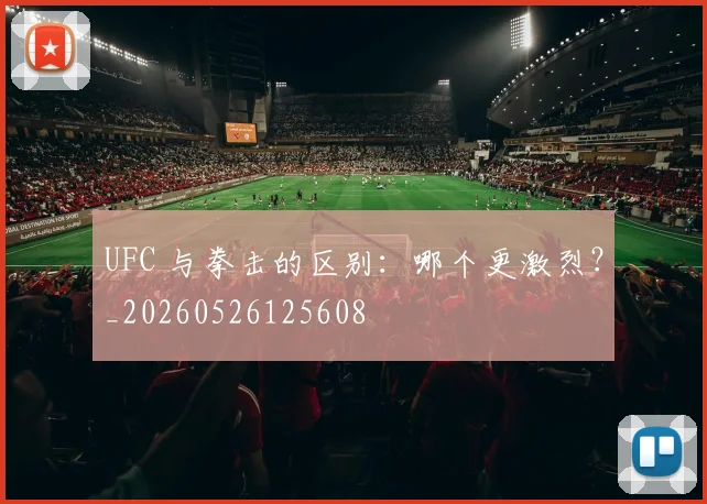 UFC 与拳击的区别:哪个更激烈?_20260526125608
